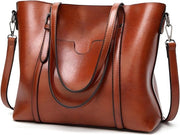 Borsa a Spalla Grande Capacità - Borsa da Uomo - Borsa della Scuola - Borsa da Lavoro - Borsa Multifunzione - Con Molte Tasche