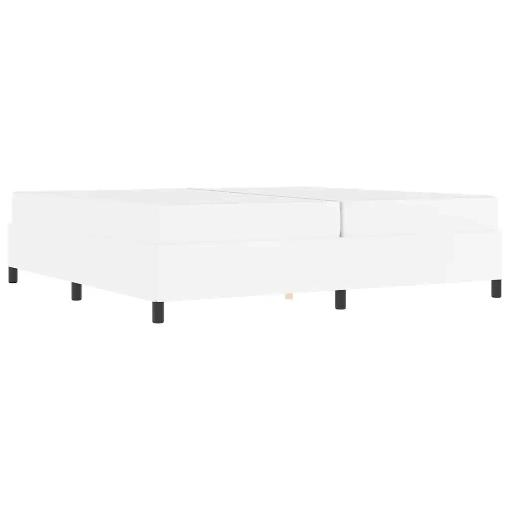vidaXL Struttura letto con materasso con materasso Bianco 200 x 200 cm