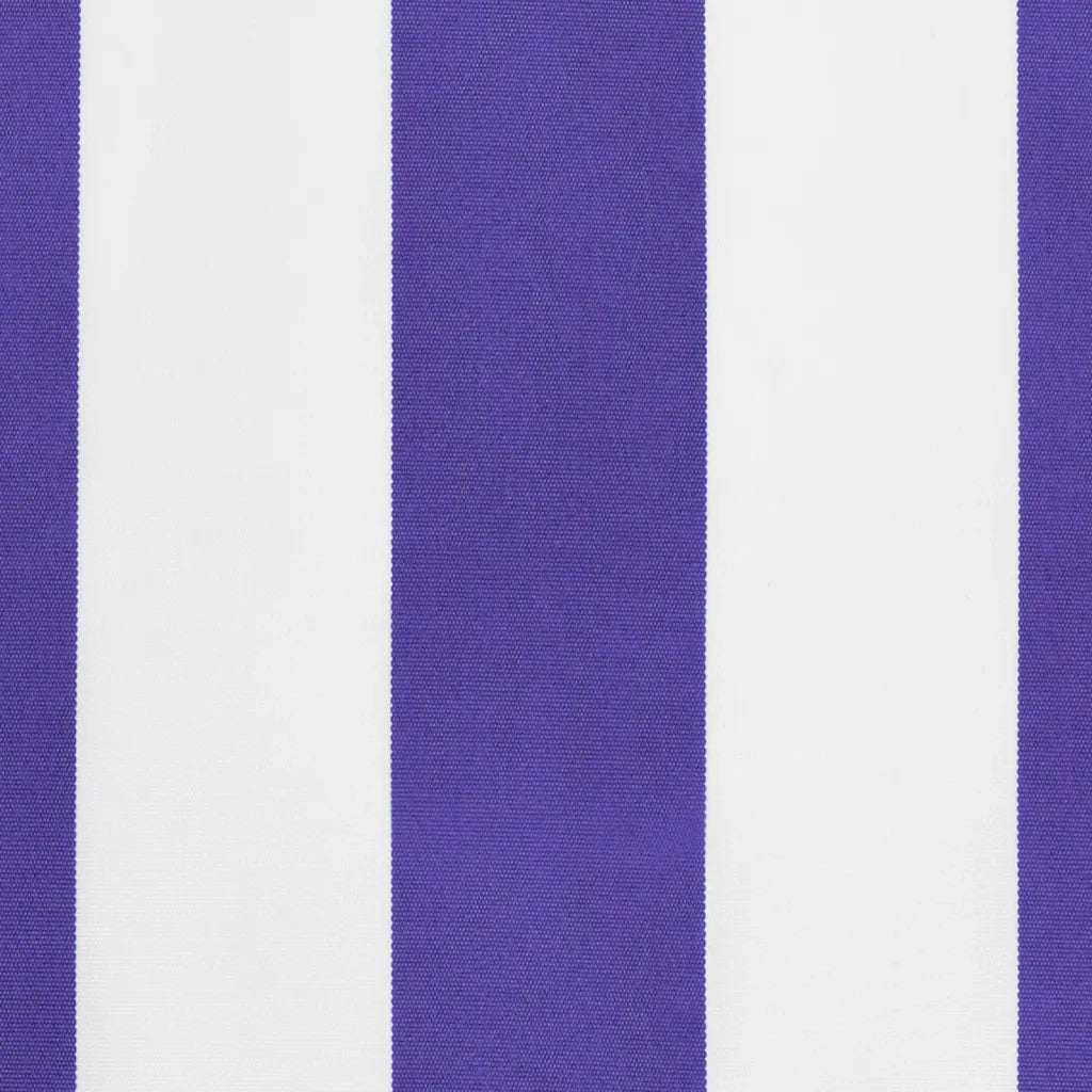 Tessuto Ricambio per Mantovana da Tenda Righe Blu e Bianche 4 m 367746