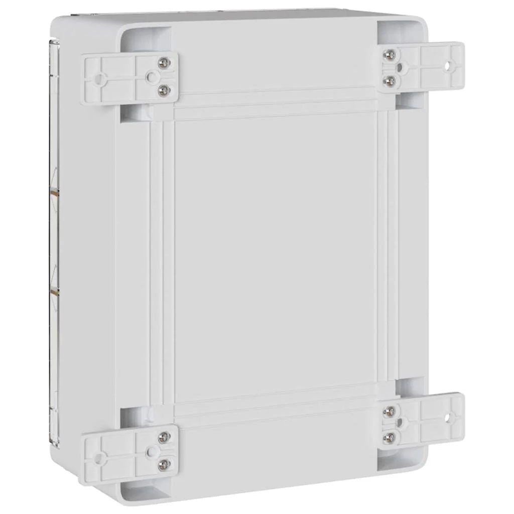 Armadio elettrico moderno contenitore multiuso 47 x 20 x 60 cm plastica grigia 02_0058208