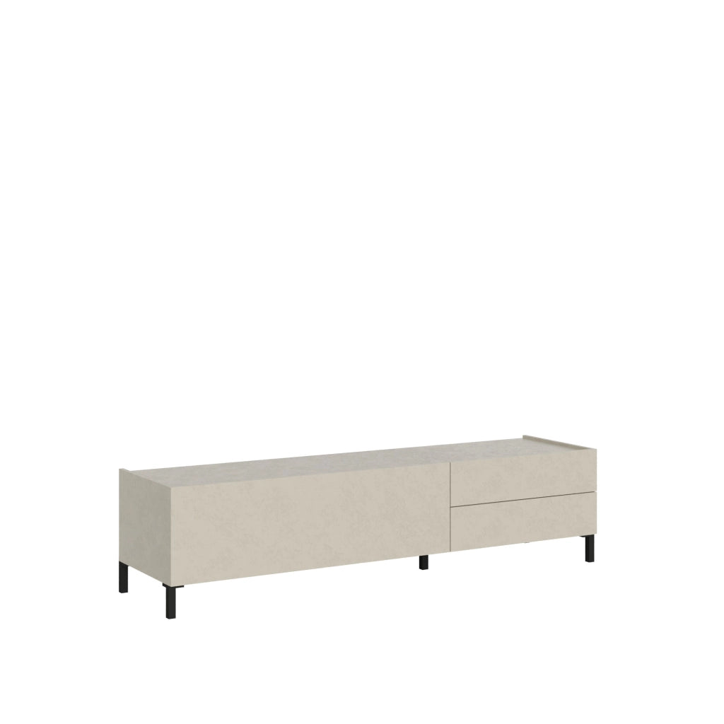 Mobile TV 1 ribalta 2 Cassetti 160x42x40 cm Solaria Cashmere