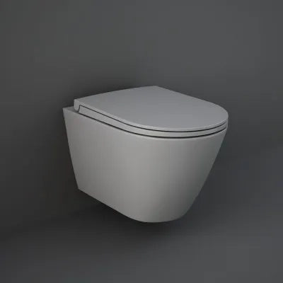 Copriwater originale serie Feeling grigio opaco chiusura soft-close