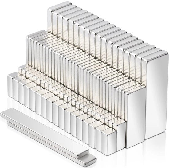 200 piccoli magneti forti, 5 diverse misure magneti neodymium magneti extra forti per lavagna magnetica, magneti forti rettangolari per armadi cucina, lavagna bianca, lavagna magnetica