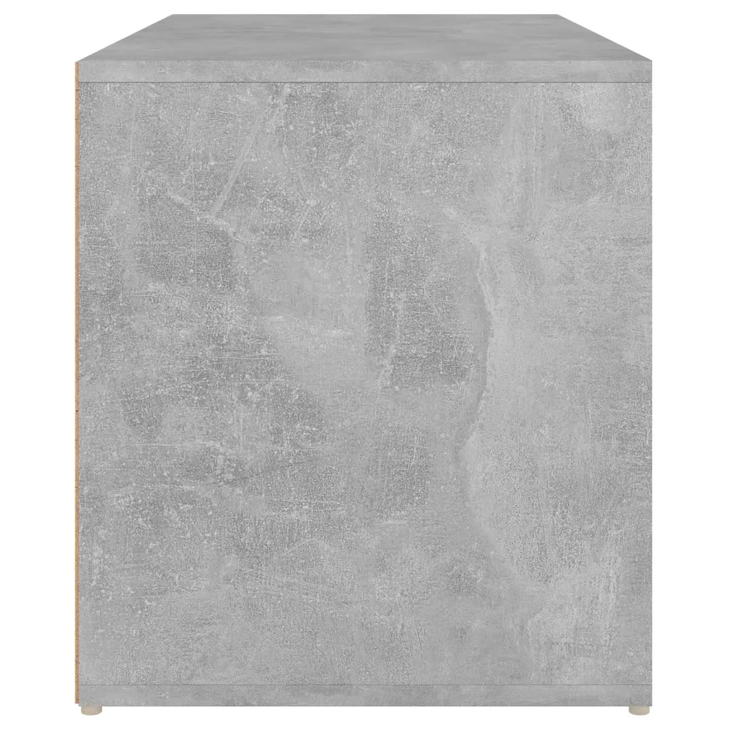 Panca da ingresso-Sgabello-Panca da Corridoio 80x40x45 cm Grigio Cemento in Truciolato