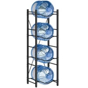 Supporto per Taniche d'Acqua a 4 Livelli, 34x34x105 cm, Nero