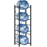 Supporto per Taniche d'Acqua a 4 Livelli, 34x34x105 cm, Nero