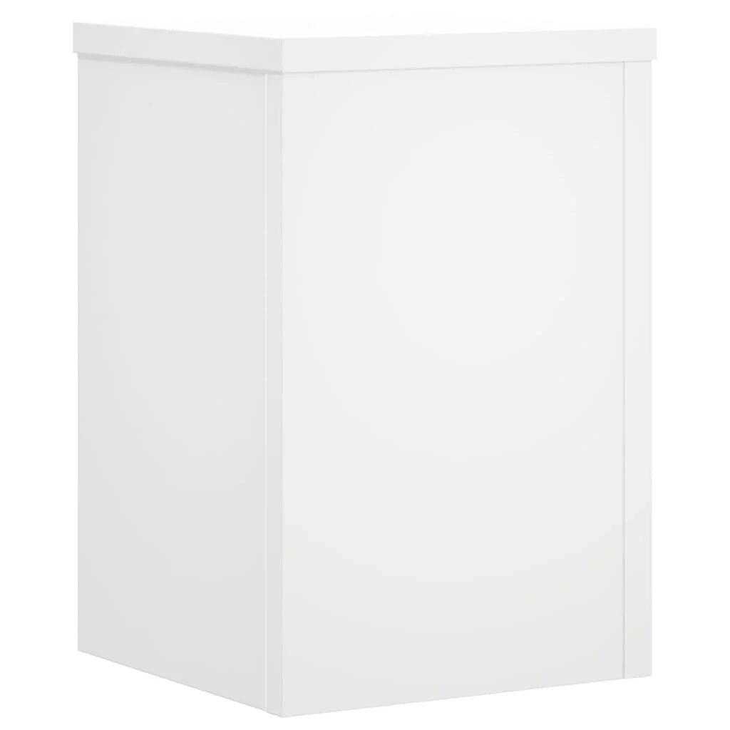 Portavasi mobili per fiori set da 2 25 x 25 x 35 cm legno ingegnerizzato bianco 02_0045269