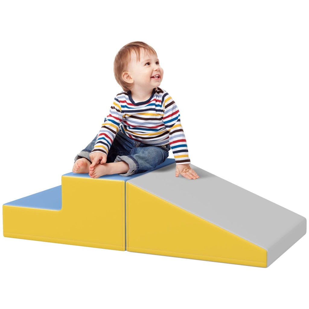 Parcours motricit¨¦ b¨¦b¨¦ modulabile 2 blocchi di schiuma giganti 50x50x25 cm multicolore ¨C zephmum ¨C giocattoli di arrampicata