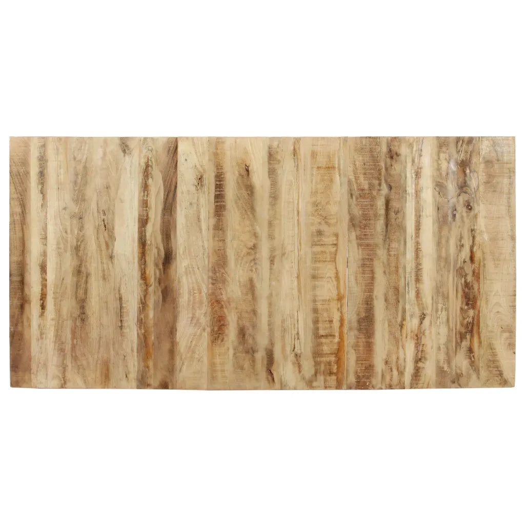 Tavolo da Pranzo 160x80x76 cm in Legno Massello di Mango Grezzo cod mxl 65526