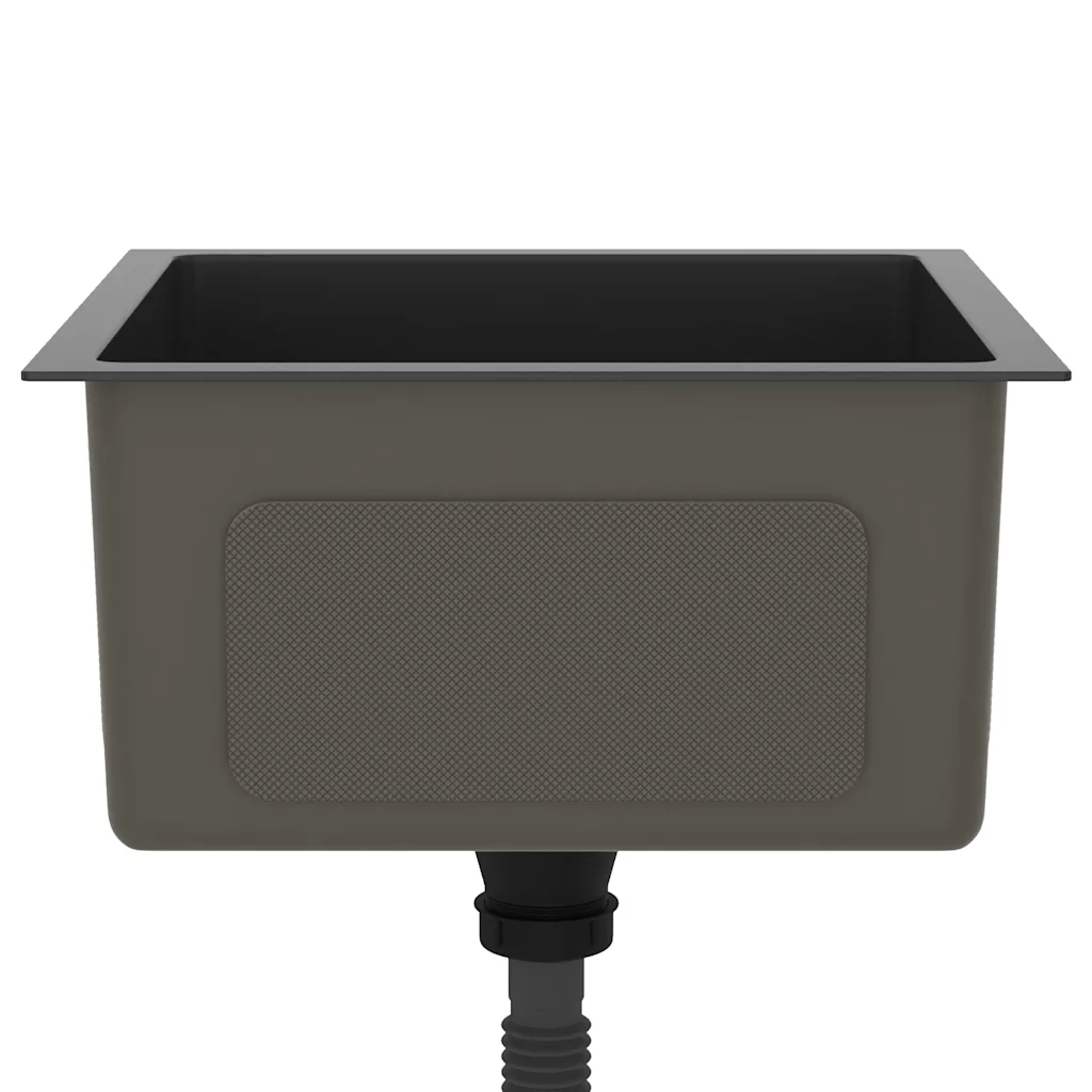 Lavello da Cucina Artigianale Nero in Acciaio Inox cod mxl 52772