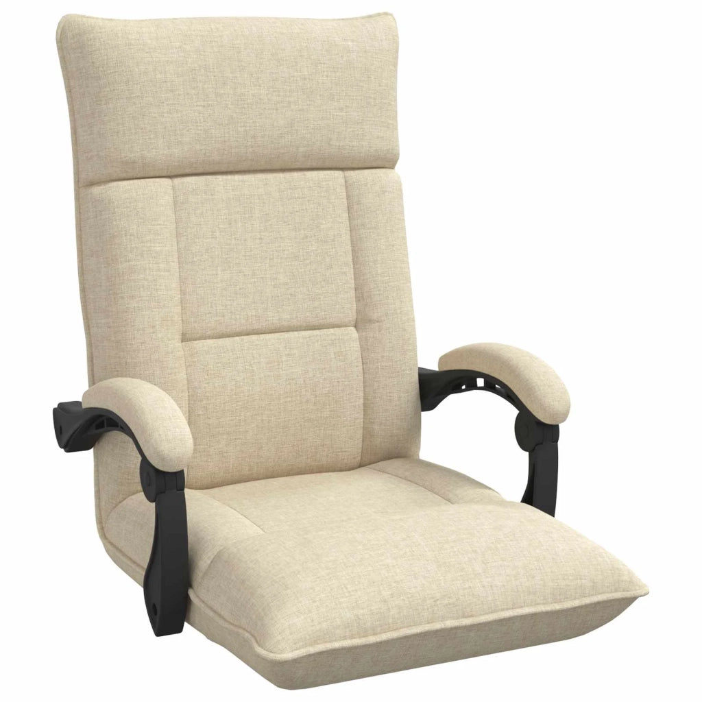 Sedia da Pavimento Crema 66 x 66 x 80 cm Tessuto 42028199