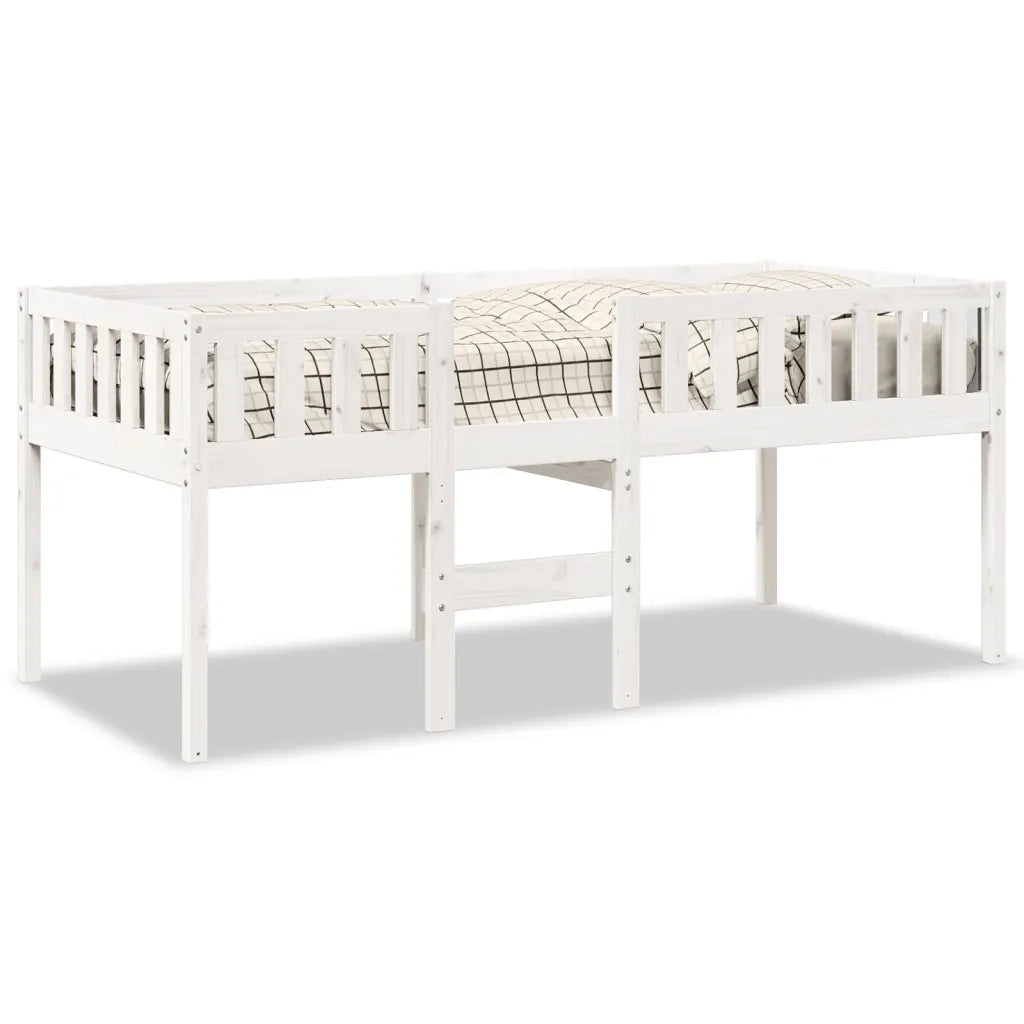 Letto per Bambini | Letto Infantile | Lettino senza Materasso Bianco 90x190cm Massello Pino
