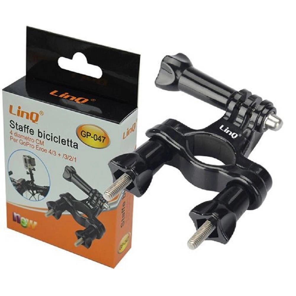 Trade Shop - Supporto Staffa Regolabile Universale Bicicletta Bici Fotocamera Gopro Hero Gp-047 -