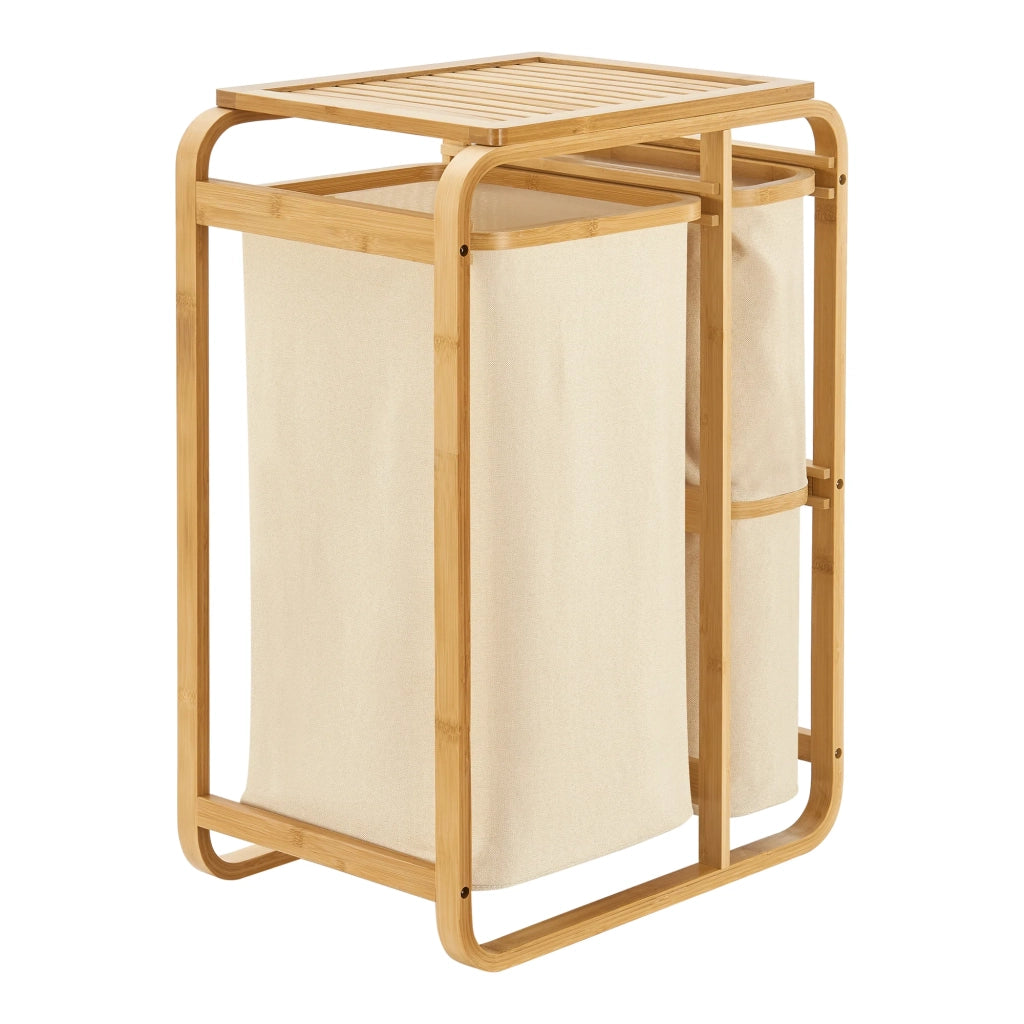 Cesto portabiancheria in bambù 71 x 50 x 33 cm beige naturale 03_0010215