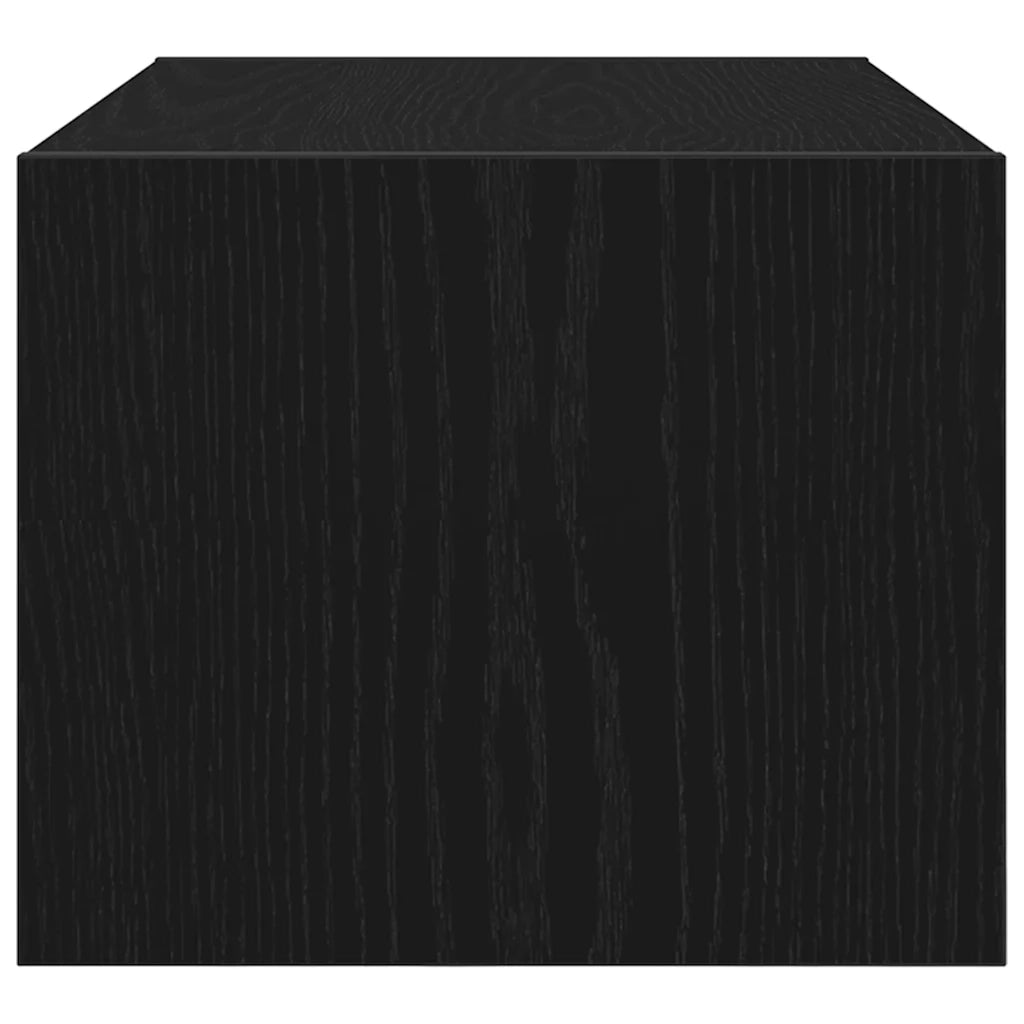Mobile Porta TV-Mobile per TV-Credenza TV Rovere Nero 60x31x25,5 cm in Legno Multistrato 644838