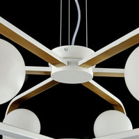 Lampada pendente Modern in Metallo Avola Bianco con Oro