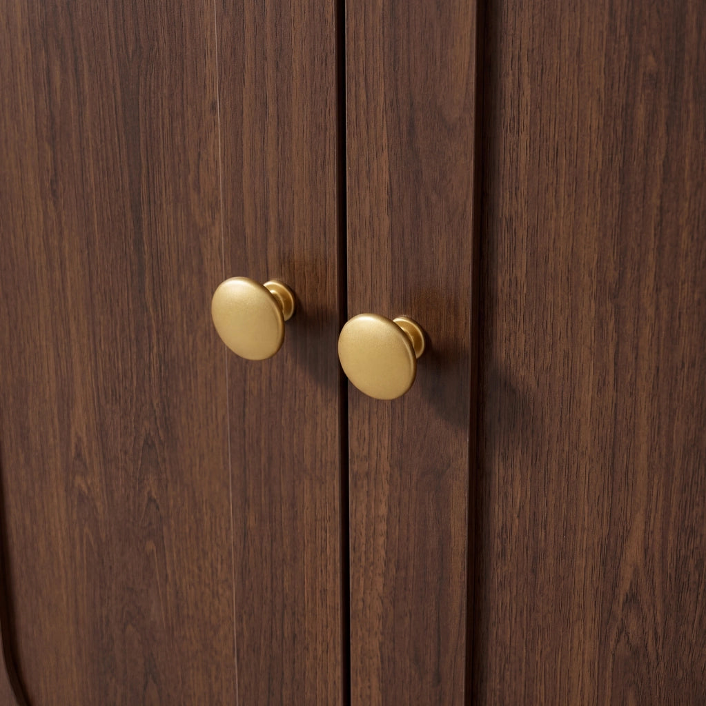 Garderoba da ingresso multifunzione con specchio; LED; panca e appendiabiti 100x35x180 cm; noce