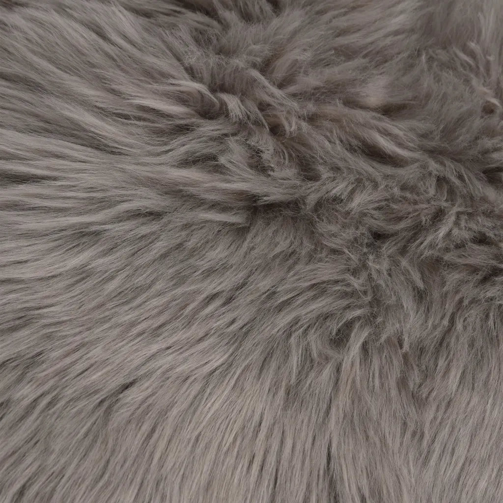Tappeto in Similpelle di Pecora 60x90 cm Grigio Chiaro 284712