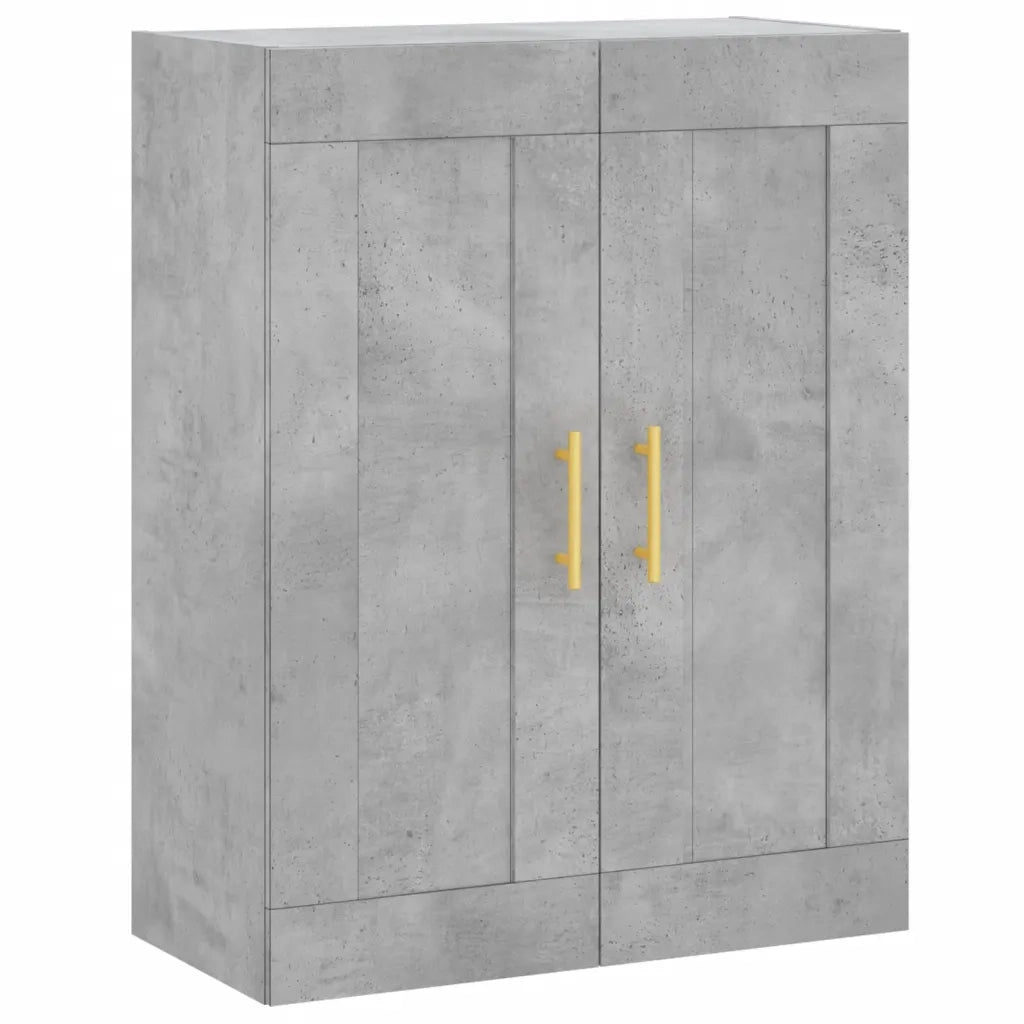 Credenza Grigio Cemento 69,5x34x180 cm in Legno Multistrato 3199933