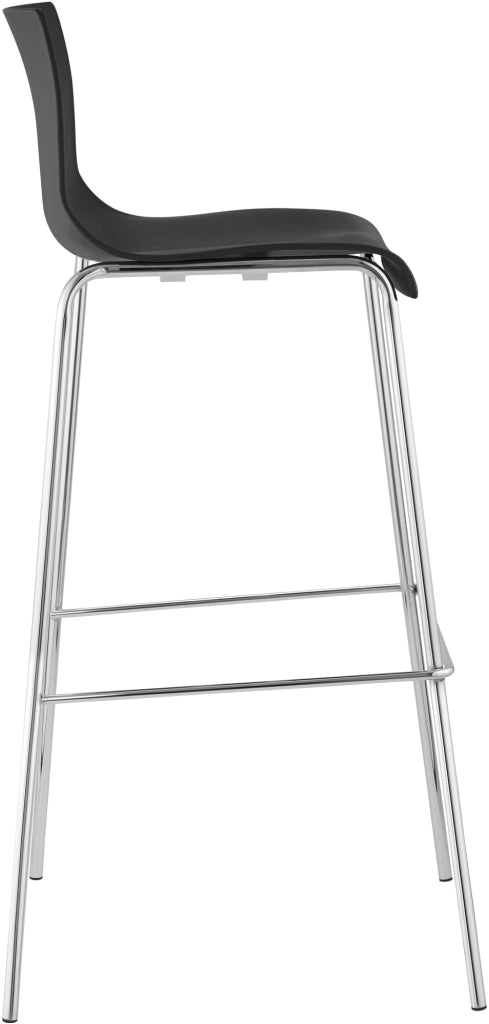 Sgabello da bar Hoover struttura cromata a 4 piedi 2