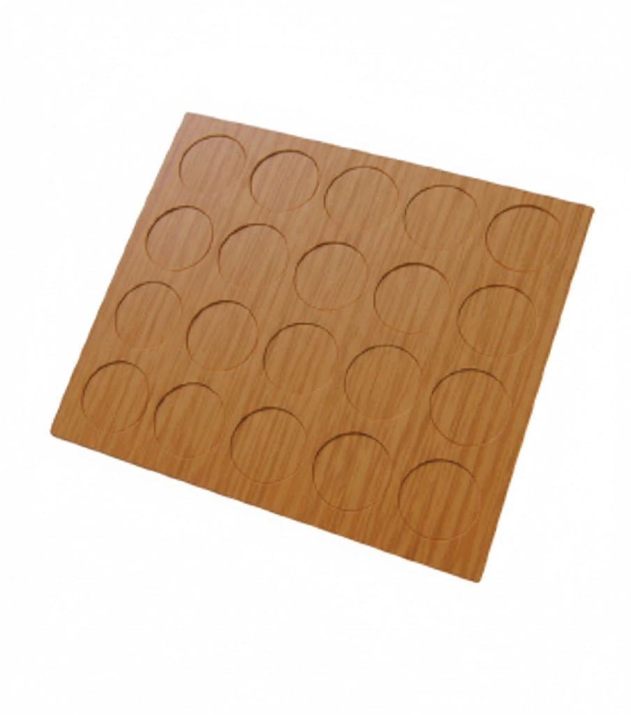 TAPPO COPRIFORO ADESIVO D 13 MM NOCE CHIARO VENATO 500 pezzi