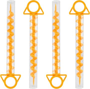 Set di 4 chiavi a vite per campeggio e spiaggia - 29 cm - Giallo