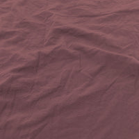 Set Lenzuola Matrimoniale Sopra Sotto e 2 Federe Linea Water Washed Rosso Corallo