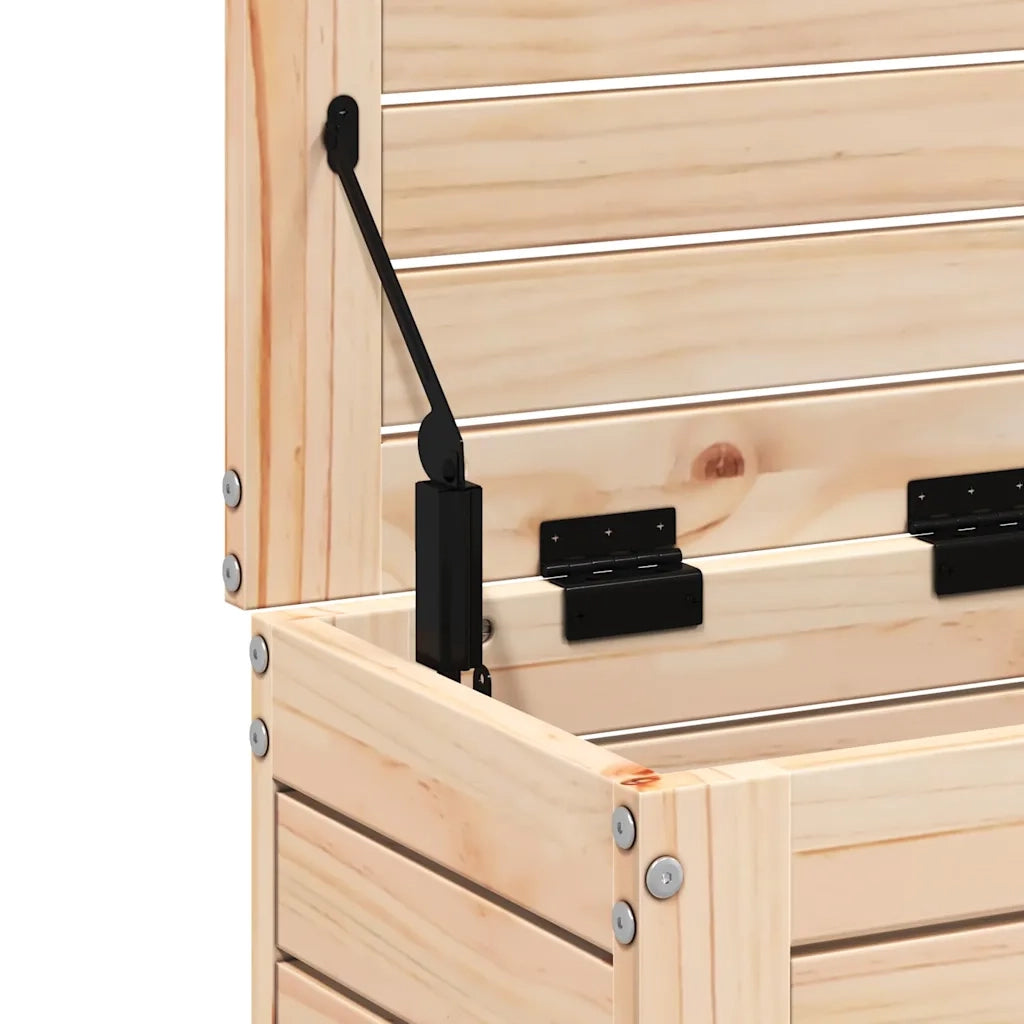 Sedia da giardino-Poggiapiedi da Giardino 62x31,5x52 cm Legno Massello di Pino