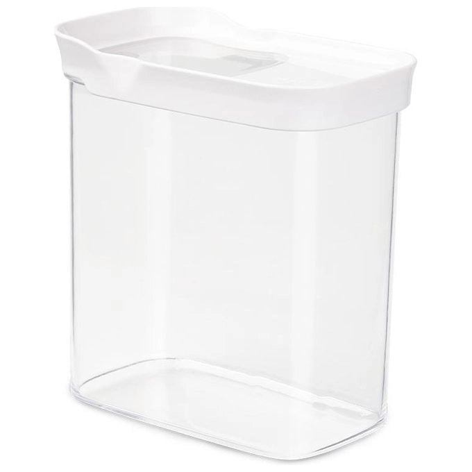 EMSA Optima Rettangolare Contenitore 1,6 L Trasparente, Bianco 1 pz
