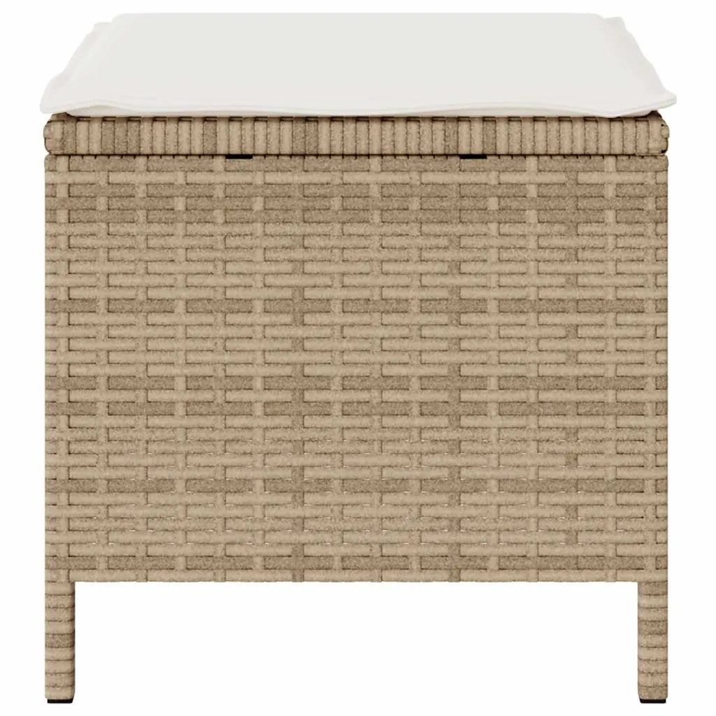 Set da Pranzo per Giardino Beige polyrattan 42007918