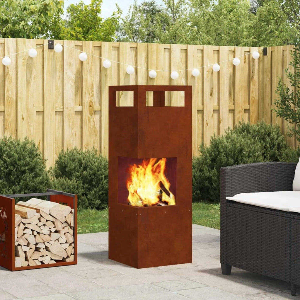 Focolare Marrone 35 x 35 x 100 cm CFW2128635