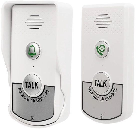Intercom Deurbellen Senza Fili - Deurbel Resistente all'Acqua - Portata di 3280ft - Intercom Elettronico - Utilizzo Domestico - Deurbel Intelligente