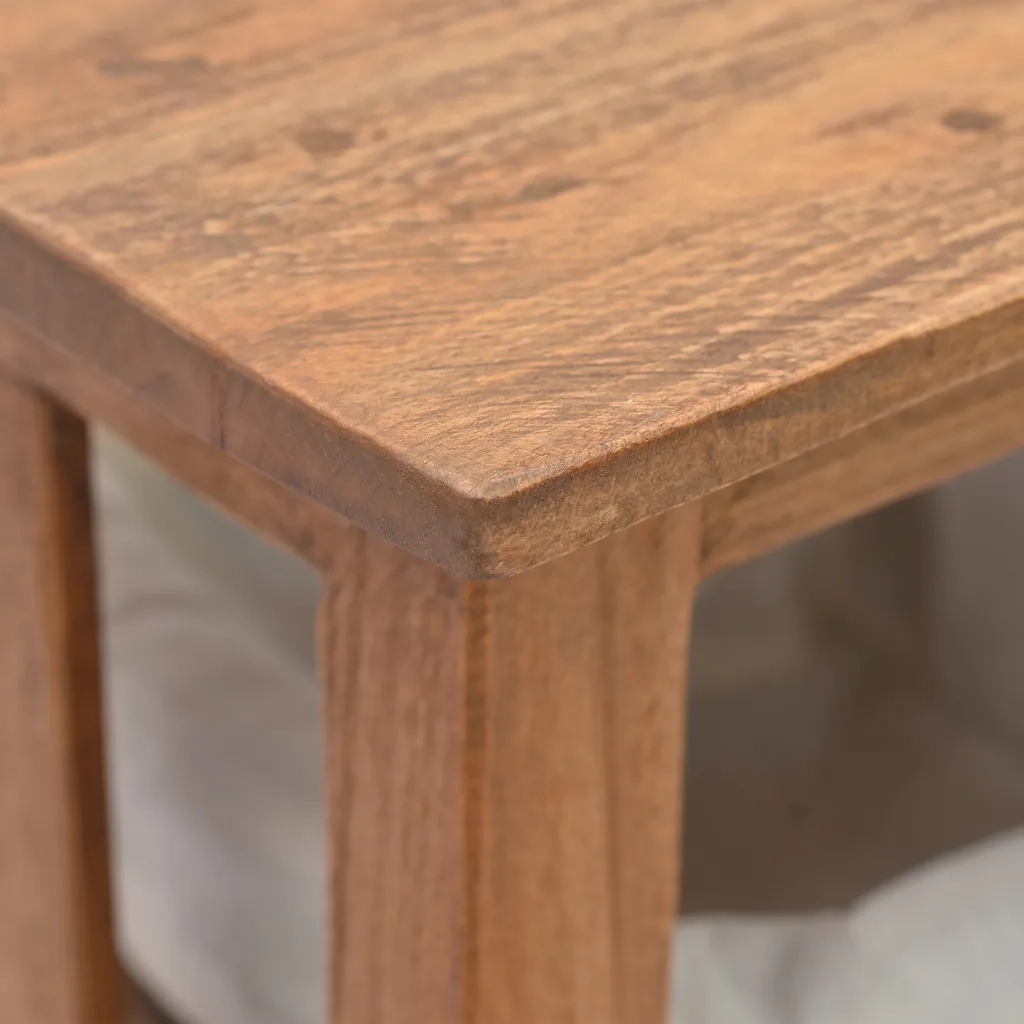 Tavolo Consolle in Legno Massello di Mogano 69x28x70 cm 244489