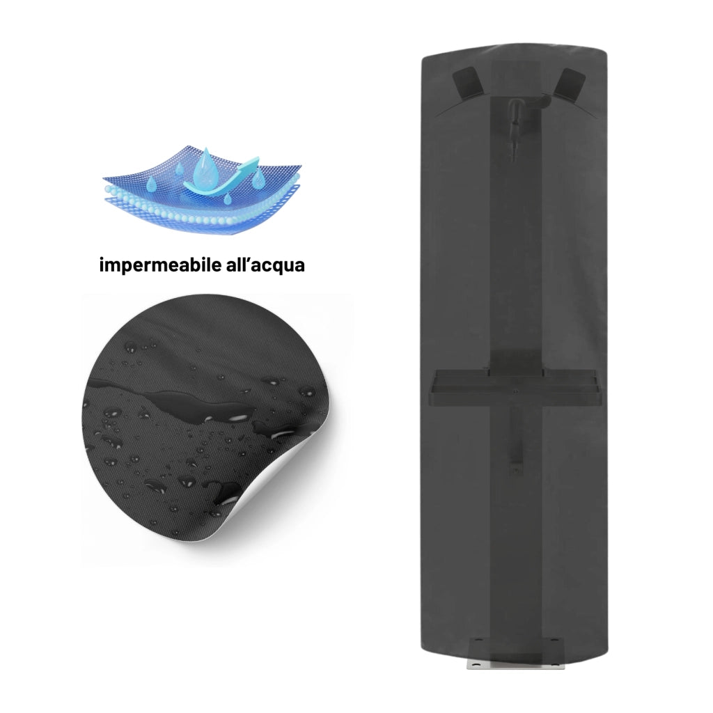 Custodia protettiva doccia esterna impermeabile antivento rivestimento anti uv *** modello magnolia, confezione 1