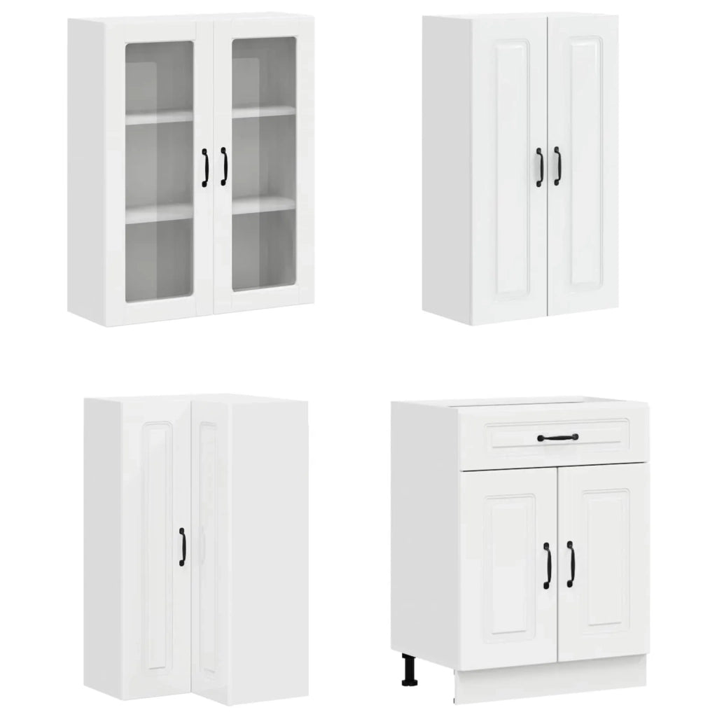 Unità Cucina KALMAR 8 pcs Bianco Lucido Legno ingegnerizzato 3438461