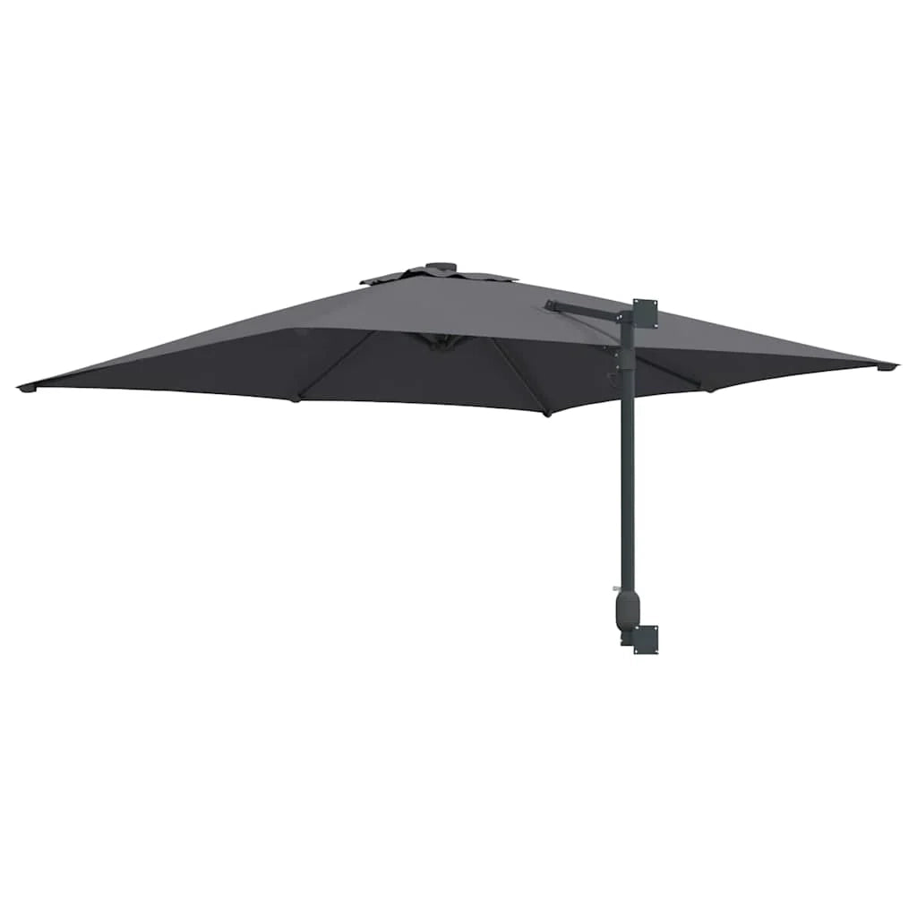Ombrellone da giardino moderno basculante 248,5 x 247,5 x 160 cm in poliestere antracite 02_0058636