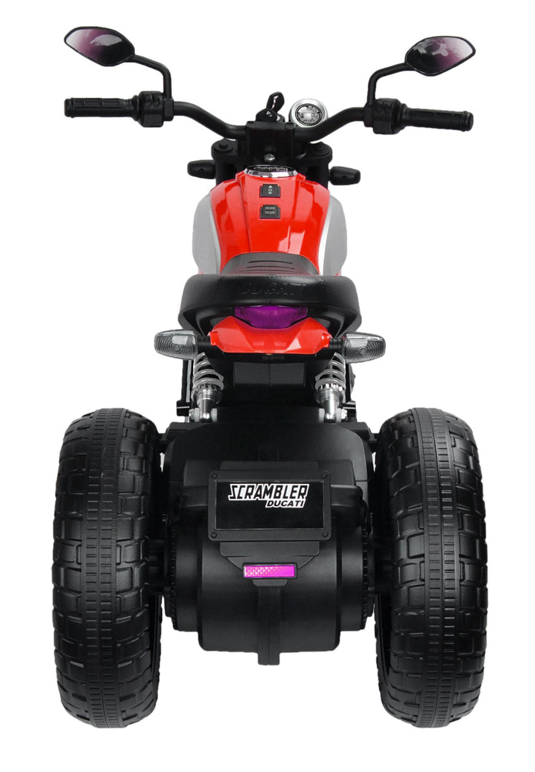 Moto Elettrica per Bambini Licenza Ufficiale Ducati Scrambler 12V 3,5Ah Rosso