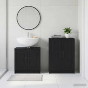 Set di Armadi da Bagno da 2 Pezzi UTRECHT Nero 3417649