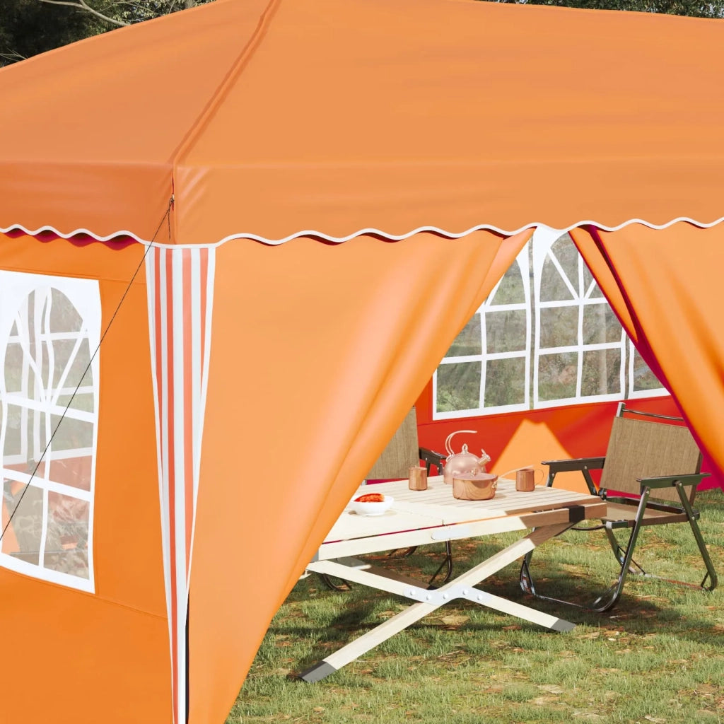 Tenda per feste a pop-up-Gazebo 575 x 288 x 245 cm Arancione