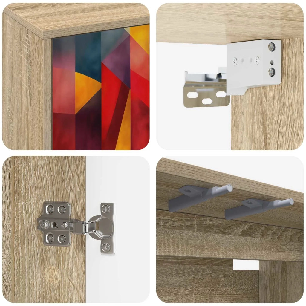 Mobile TV da Parete HEESCH 69 x 33 x 40 cm Rovere Sonoma 8007127