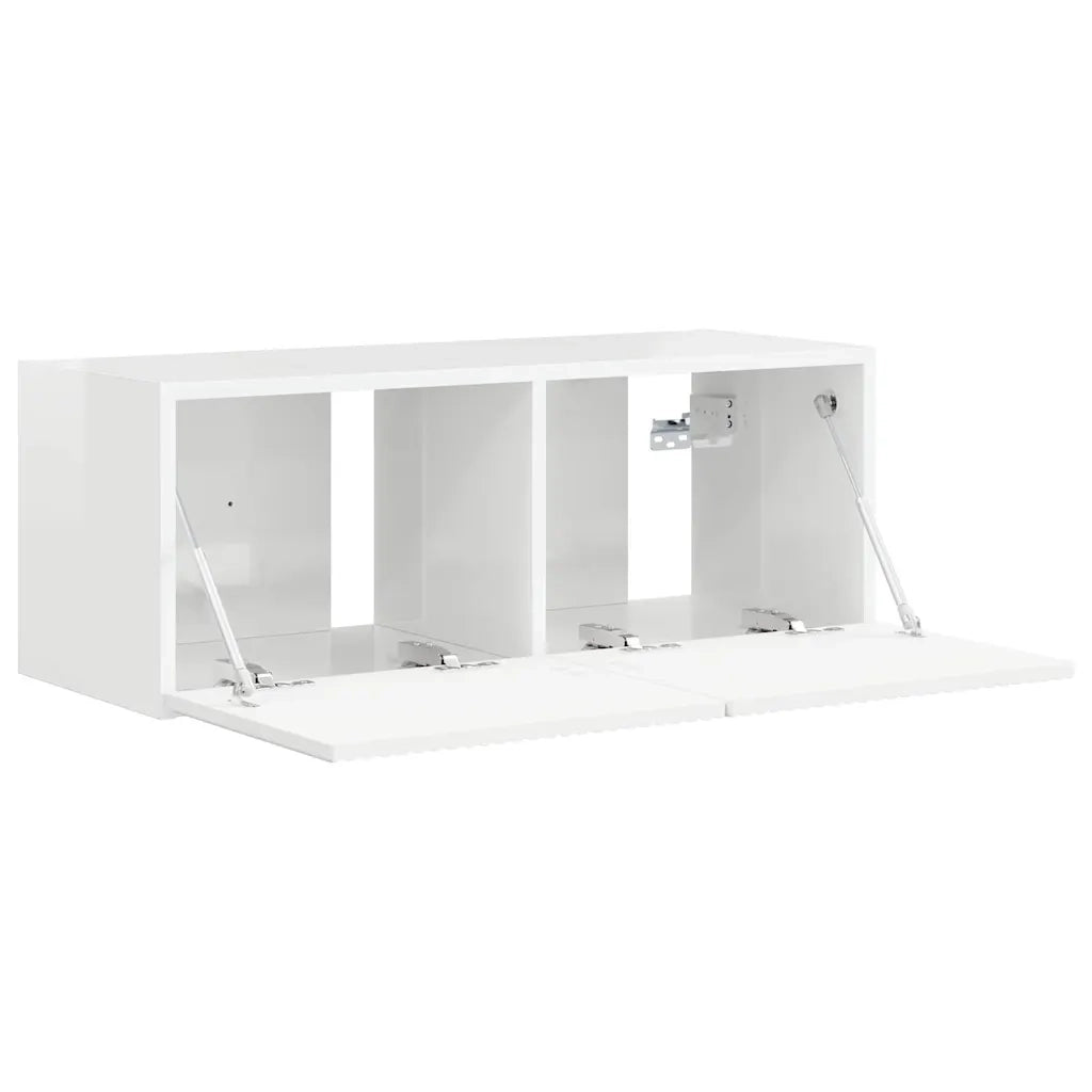 Mobile TV da parete Bianco Lucido 78,5 x 31 x 29,5 cm 892217