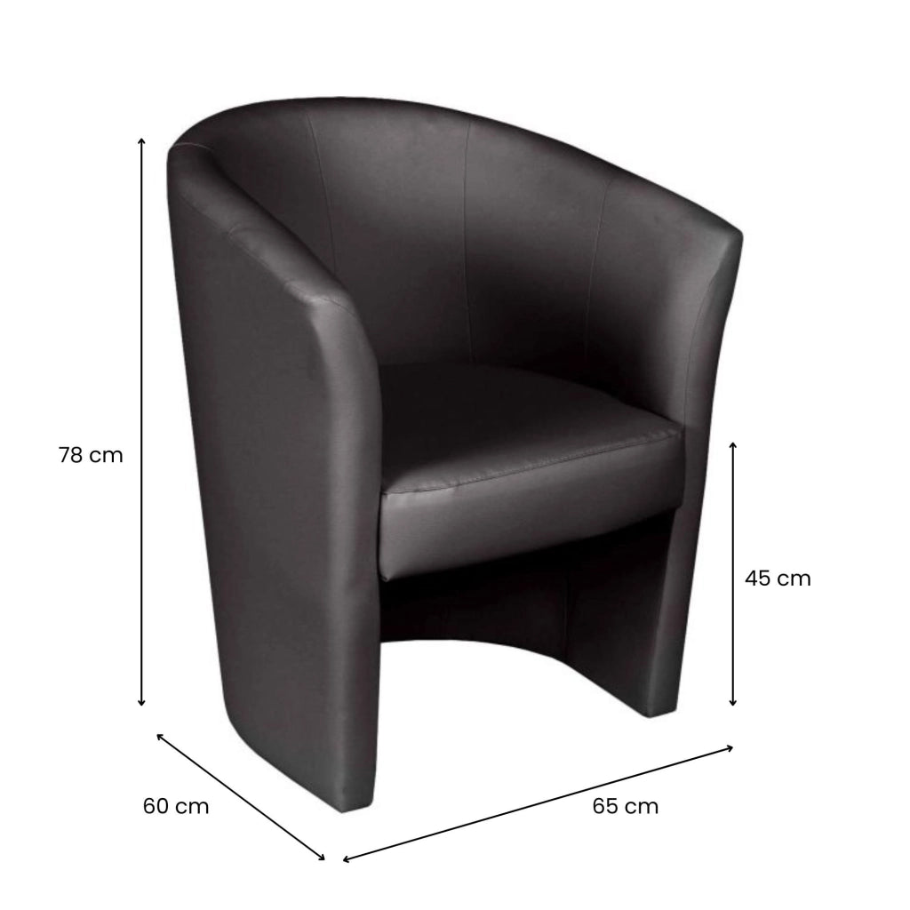 Poltrona Ago 63x76h cm, braccioli