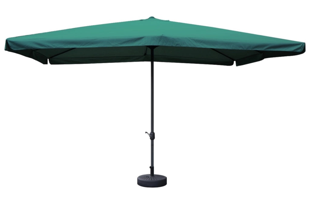 MAURY'S OMBRELLONE DA GIARDINO RETTANGOLARE 3 X 4 MT IN COLORE VERDE TUBO DIAMETRO 48MM
