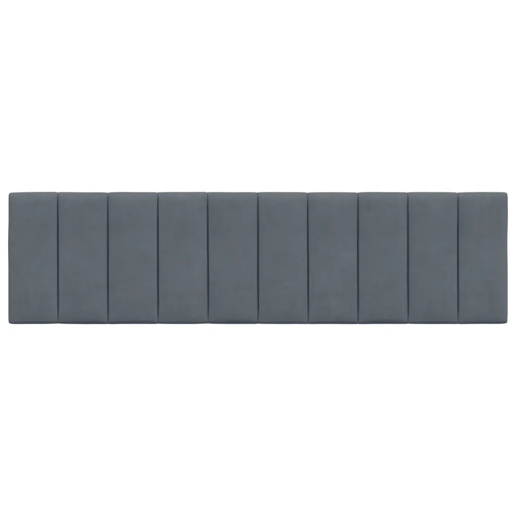 Cuscino Testiera Hanko Grigio Scuro 180 cm in Velluto CFW9651804