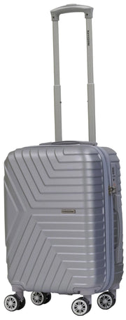 Trolley Valigia Bagaglio a Mano Rigida in ABS 4 Ruote TSA Ravizzoni Calipso Silver