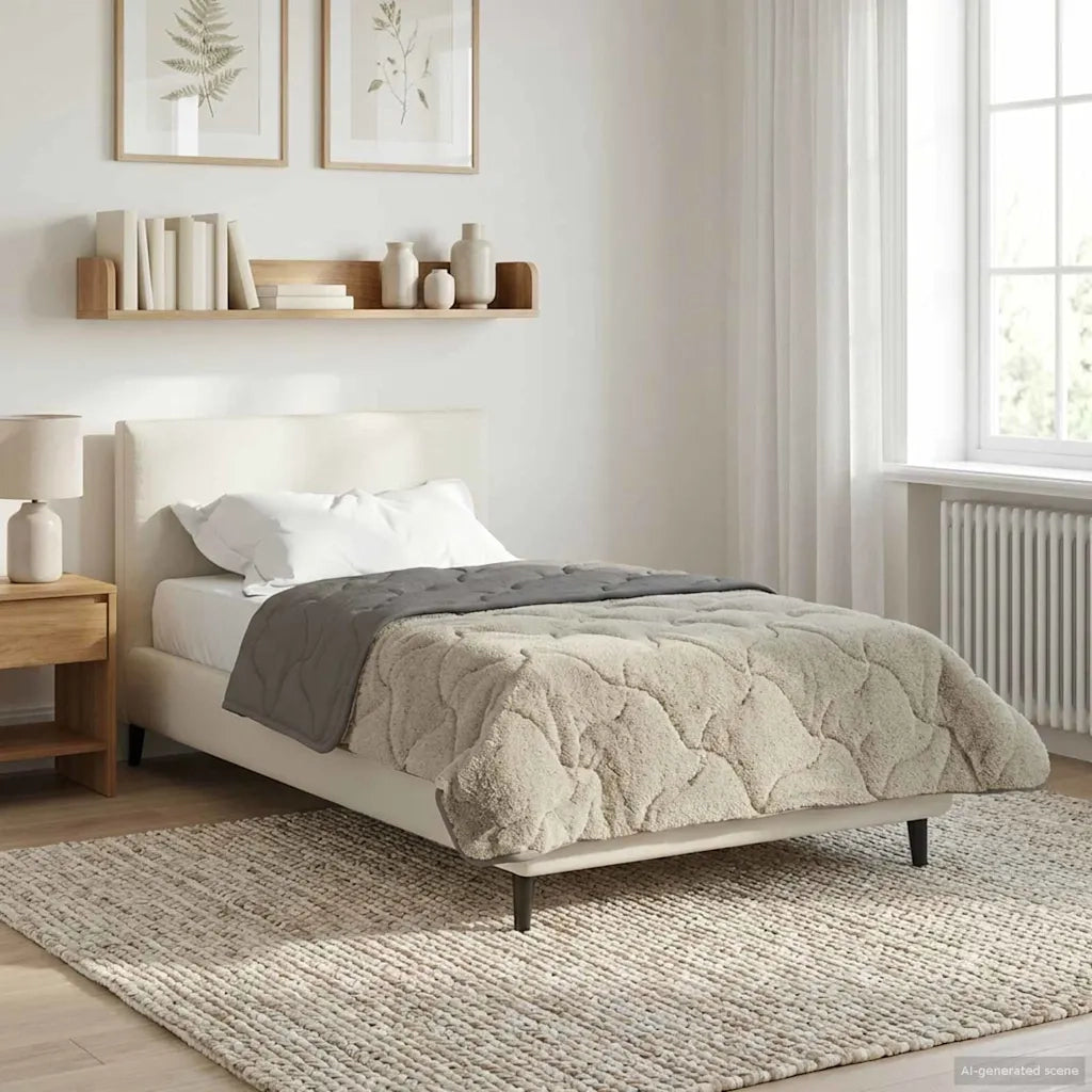 Duvet Estivo Trapuntato Grigio chiaro 155 x 220 cm 42026176