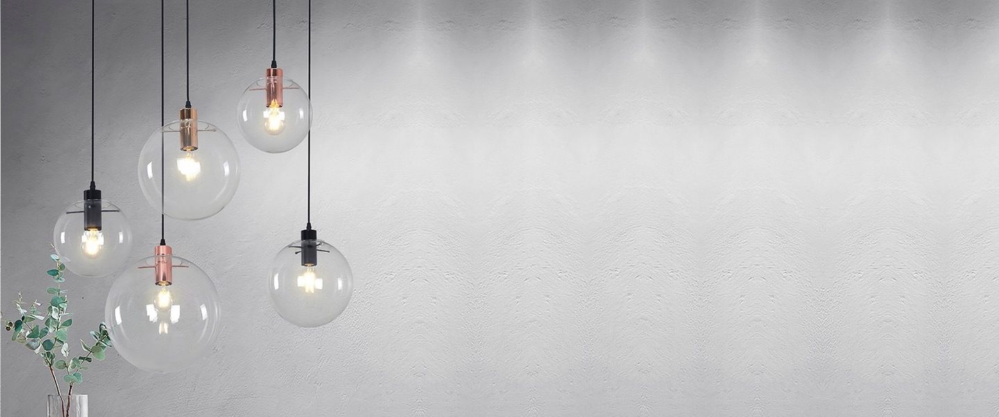 Lampada Da Soffitto Pensile Di Vetro Lassi 20+25+30 Cmd