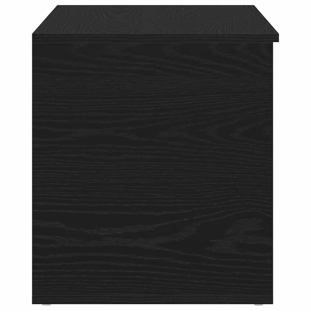 Scatola di Stoccaggio Rovere Nero 84 x 42 x 46 cm 862633