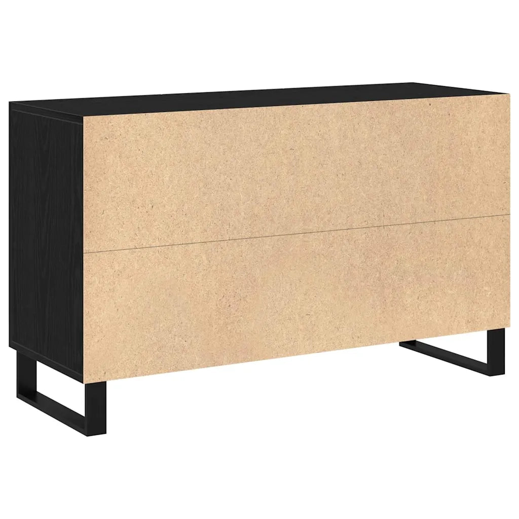 Credenza-Buffet-Armadio da cucina Rovere nero 100 x 36 x 60 cm Legno multistrato 459499
