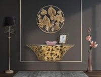 Pannello In Ferro Jungle Round cm Ø 80X6.5